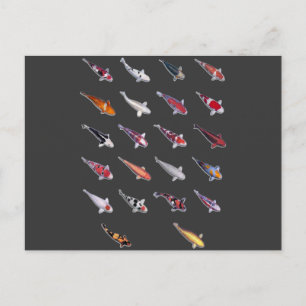 Fantasiek over Koi Briefkaart