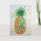 Fantasiekaart voor de Waterverf van jonge paprika' Kaart (Achterkant)