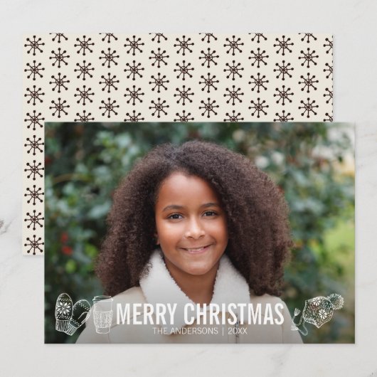 Fantasiekaart voor feestdagen feestdagenkaart (Voorkant / Achterkant)