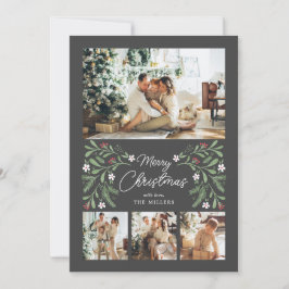 Fantasiekaart voor fijne kerst 4 feestdagenkaart