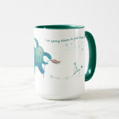 Fantasiekarakter "Laat de lente bloeien in je hart Mok (Voorkant rechts)