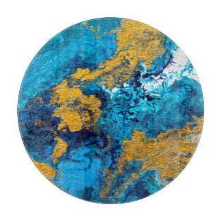 Fantasiekleuren: artistieke Abstracte achtergrond. Snijplank
