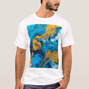 Fantasiekleuren: artistieke Abstracte achtergrond. T-shirt