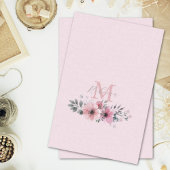 Fantasiekoorts wazig roze waterverf floraal tissuepapier