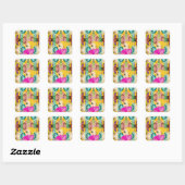 fantasieland vierkante sticker (Vel)
