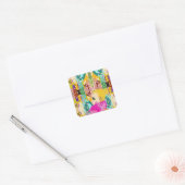 fantasieland vierkante sticker (Envelop)