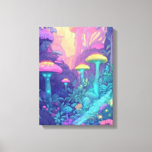 Fantasielandschap gedrukt canvas (Voorkant)