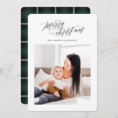 Fantasiemantoflet voor kerstfeestritten feestdagenkaart (Voorkant / Achterkant)