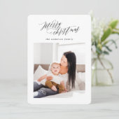 Fantasiemantoflet voor kerstfeestritten feestdagenkaart (Staand voorkant)