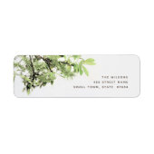 Fantasieminimalisatielabel voor het retourneringsa etiket (Voorkant)