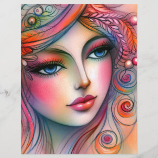 Fantasiën Papier met Kleurrijke Print voor Scrapbo