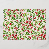 Fantasienaam 1 foto voor fijne kerst folie uitnodiging (Achterkant)