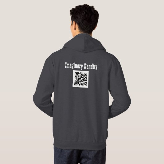 Fantasienaam Bandieten - #MemeBandit QR Code Hoodi Hoodie (Achterkant volledig)