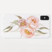 Fantasienaam Delicate Pink Peonies Case-Mate iPhone Case (Achterkant (horizontaal))