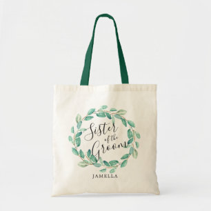 Fantasienaam Greenery  Zuster van de Groom Tote Bag