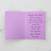 Fantasienaam Happy Birthday Kaart voor Bright-part (Binnen)