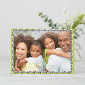 Fantasienaam kerstfeestdag feestdagenkaart (Staand voorkant)