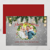 Fantasienaam kerstfeestdag feestdagenkaart (Voorkant / Achterkant)