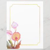 Fantasienaam Lily White Stationery Paper (Voorkant)