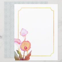 Fantasienaam Lily White Stationery Paper