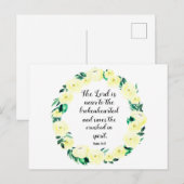 Fantasienaam Psalm 34:18 Waterverf Feestdagenkaart (Voorkant / Achterkant)