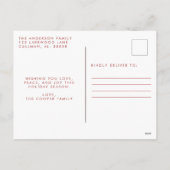 Fantasienaam voor kerst feestdagenkaart (Achterkant)