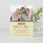 Fantasienaam voor kerst feestdagenkaart (Staand voorkant)