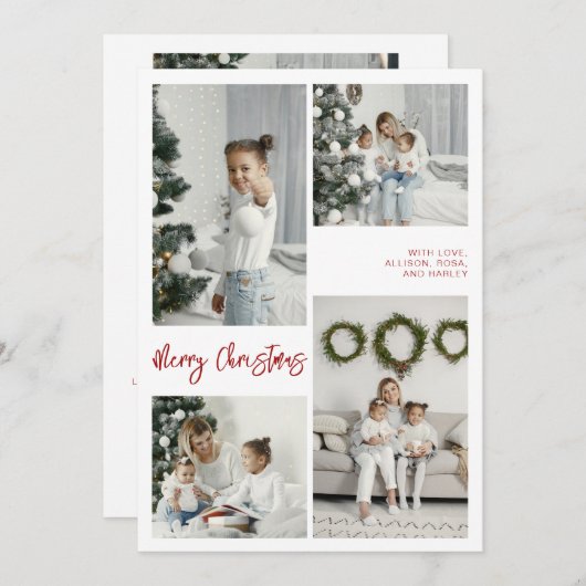 Fantasienaam voor kerst feestdagenkaart (Voorkant / Achterkant)