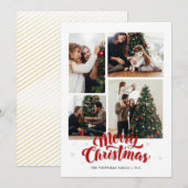 Fantasienaam voor kerst feestdagenkaart (Voorkant / Achterkant)