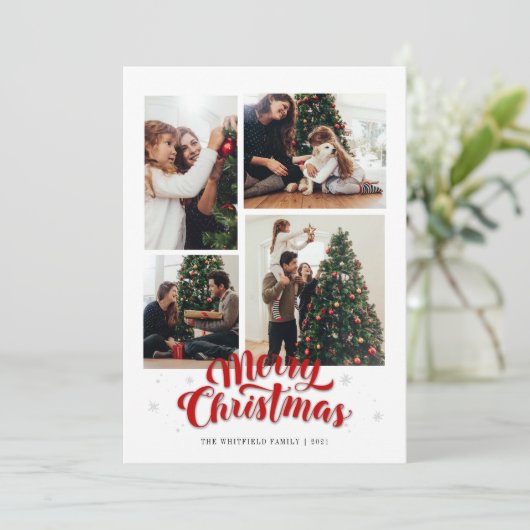 Fantasienaam voor kerst feestdagenkaart (Staand voorkant)