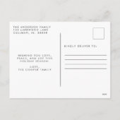 Fantasienaam voor kerst feestdagenkaart (Achterkant)