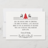 Fantasienamfoto van Merry Kerstwish Retro Typograf Feestdagenkaart (Achterkant)