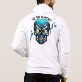 Fantasieontwerp | Crypto BTC | motivatie | Blauw Hoodie