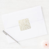 fantasiepatroon vierkante sticker (Envelop)