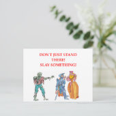 fantasiepomp briefkaart (Staand voorkant)