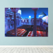 Fantasieprogramma's: Courtyard van het Palace Canv Canvas Afdruk (Insitu (Houten vloer))
