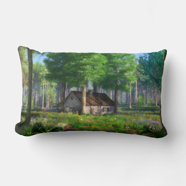Fantasieprogramma's: de Forest Cottage Pillow Kussen (Voorkant)