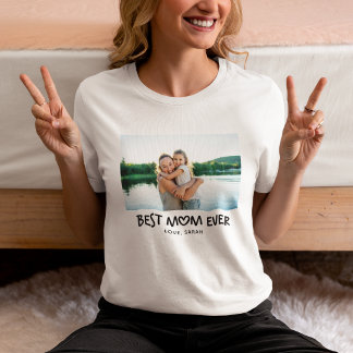 Fantasierijk Hart Beste Moeder Ooit Foto Tri-Blend Shirt
