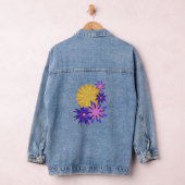 Fantasierijke Bloemen Denim Jas Jacket (Hangar)