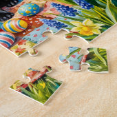 Fantasierijke illustratie van Easter Picknick Mops Legpuzzel (Zijkant)