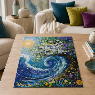 Fantasierijke Oceaan Golf   Impressionisme Schilde Legpuzzel