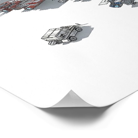 fantasierijke ruimtepoort poster (Hoek)