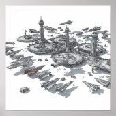 fantasierijke ruimtepoort poster (Voorkant)