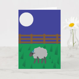 Fantasierijke Schapen Verjaardag, Gefeliciteerd me Kaart