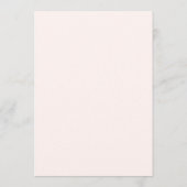 Fantasierijke Tekenvoedsel Tekening Bruiloft Menu (Achterkant)