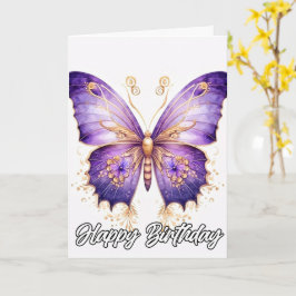  fantasierijke vlinderkunst | Gelukkige verjaardag Kaart