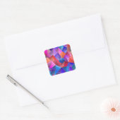 Fantasiest Berge Ansicht aus der Luft Vierkante Sticker (Envelop)