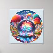 Fantasiest Landschap Canvas Afdruk (Voorkant)