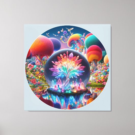 Fantasiest Landschap Canvas Afdruk (Voorkant)