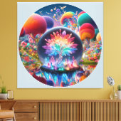 Fantasiest Landschap Canvas Afdruk (Insitu (Woonkamer))